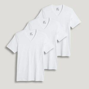 Jockey Mens V-Neck T-Shirts Classic 3PK 3-Pack Tag Free